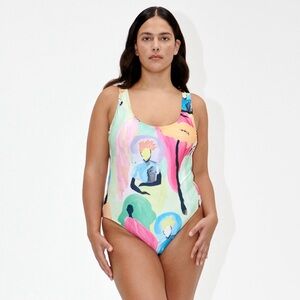 STINE GOYA Angela 1465 Print One-Piece Swimsuit NWT